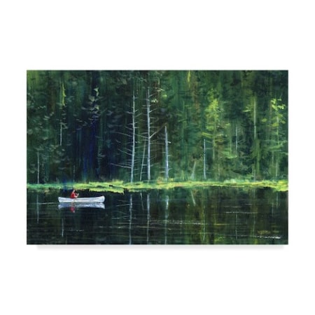 John Morrow 'Adirondack Green' Canvas Art,16x24